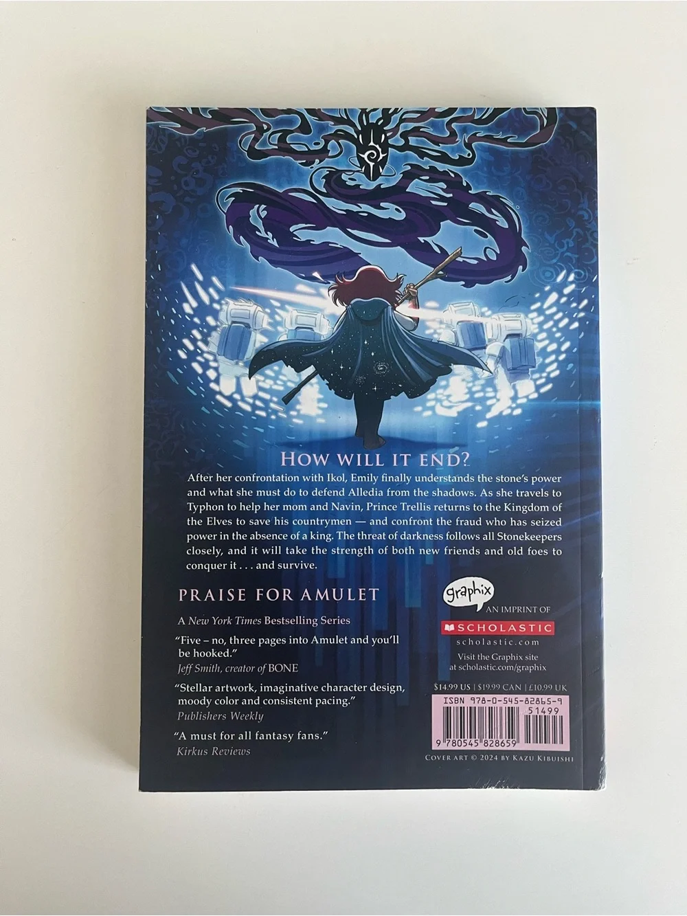 Amulet Graphic Novel Series by Kazu Kibuishi (Books 4, 8, 9) Paperback